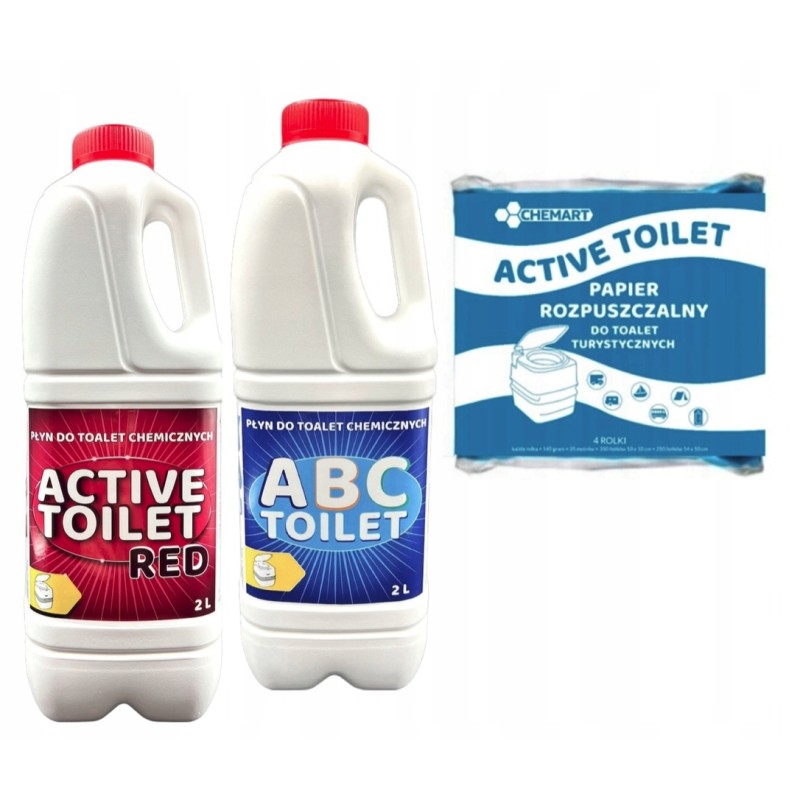 Set of fluids for tourist toilets, 2x2l paper