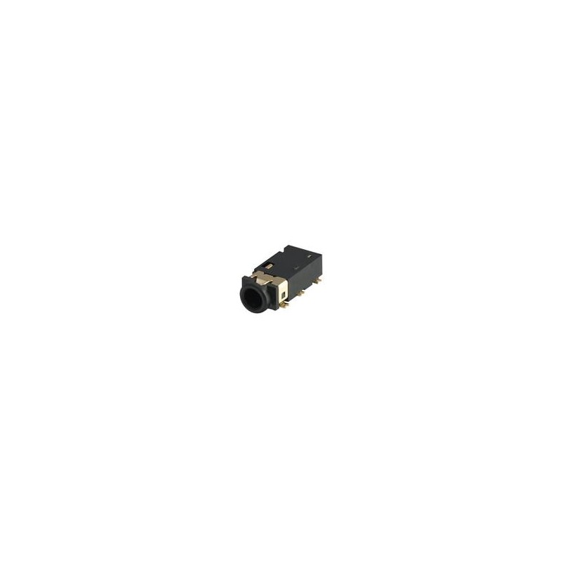 1 pcs : STX-25427-6N-TR - Phone Connectors 2.5MM SMT 6P 4 POLE BLACK
