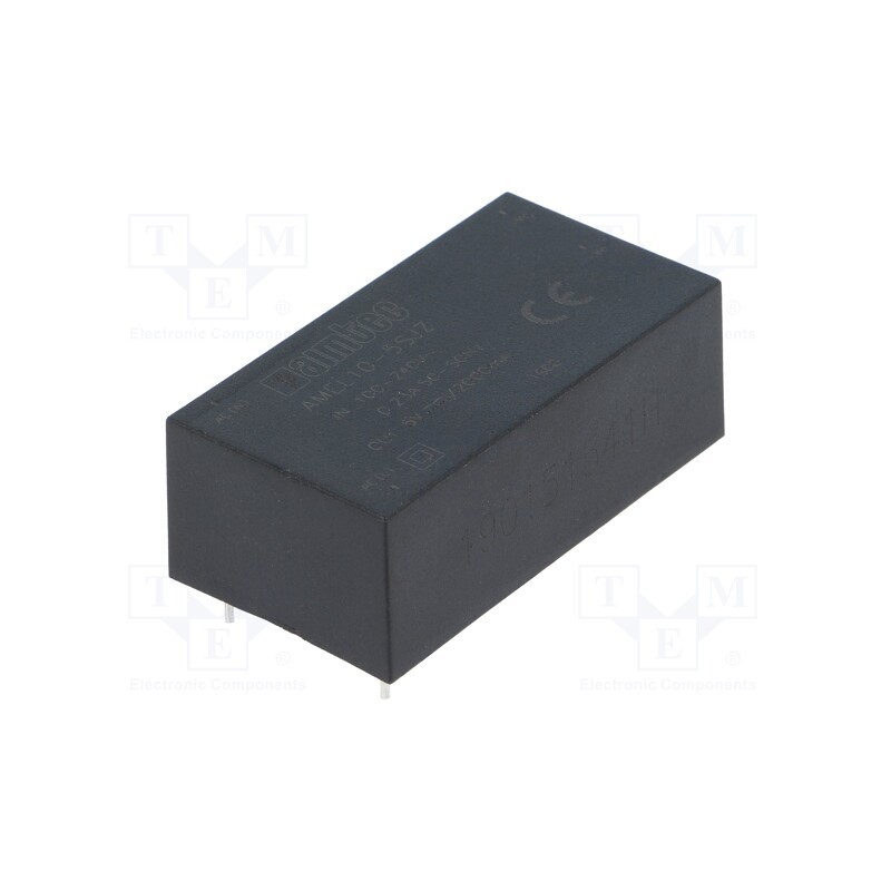 1 pcs x AIMTEC - AMEL10-5SJZ - Converter: AC/DC, 10W, 85÷264VAC, Usup: 100÷370VDC, Uout: 5VDC, 76%