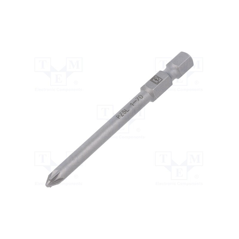 1 pcs x PHOENIX CONTACT - SF-BIT-PZSL 1-70 - Screwdriver bit, PlusMinus cross PZ-type, SL/PZ1