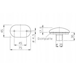 Marker position lamp for trailer 12v 5w watt