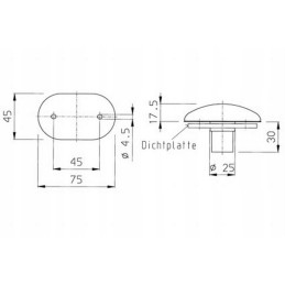 Marker position lamp for trailer 12v 5w