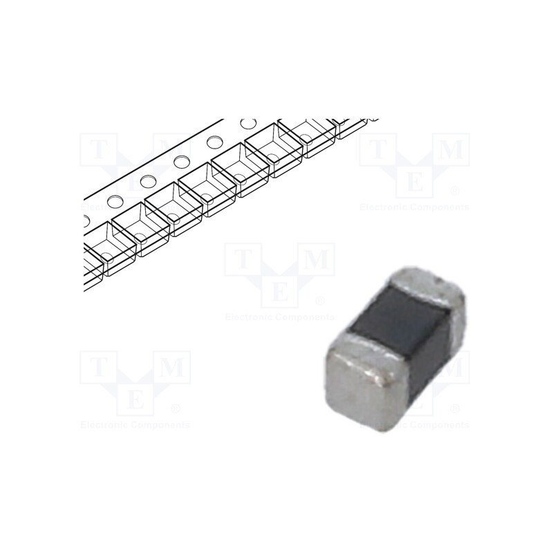 10 pcs x TDK - MMZ1005A222ET000 - Ferrite: bead, Imp.@ 100MHz: 2.2kΩ, SMD, 150mA, 0402, R: 2.2Ω