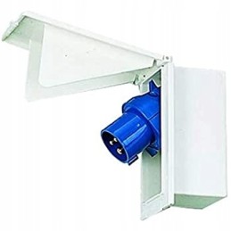 Socket for camper trailer 230v cee 17 rectangular