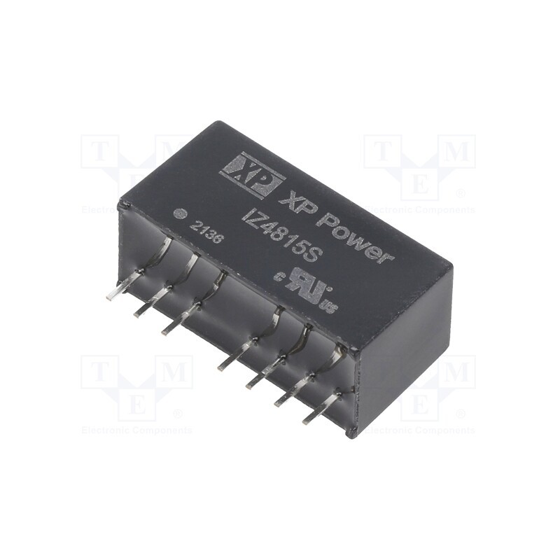 1 pcs x XP POWER - IZ4815S - Converter: DC/DC, 3W, Uin: 36÷72V, Uout: 15VDC, Uout2: -15VDC, SIP