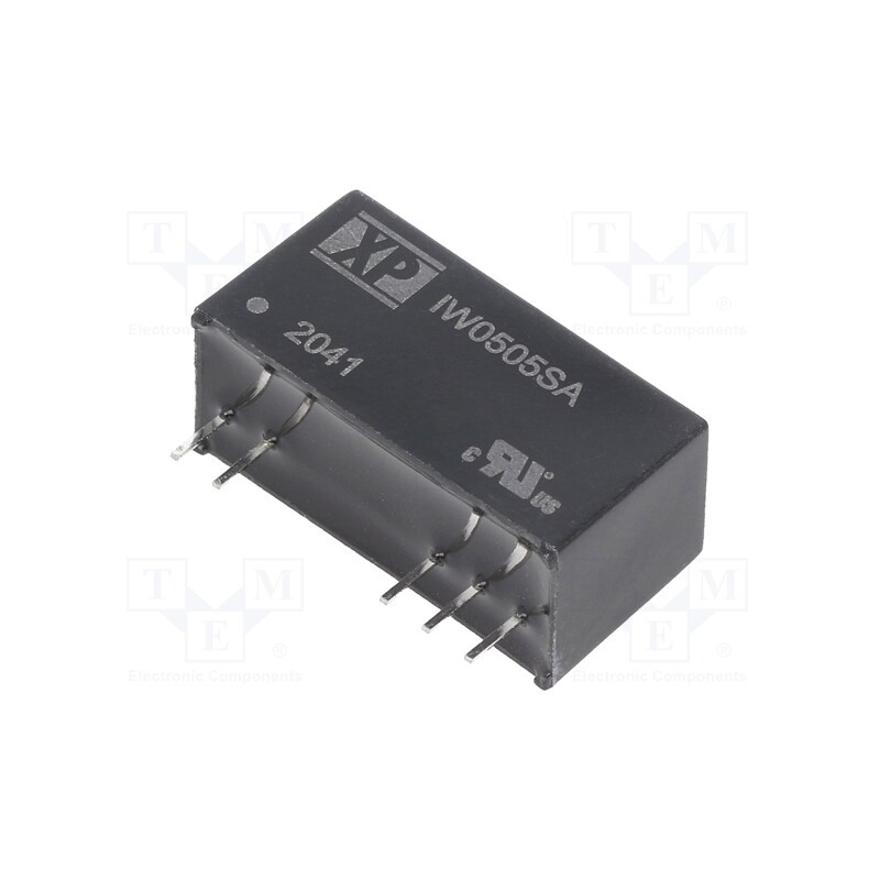 1 pcs x XP POWER - IW0505SA - Converter: DC/DC, 1W, Uin: 4.5÷9V, Uout: 5VDC, Iout: 200mA, SIP, THT