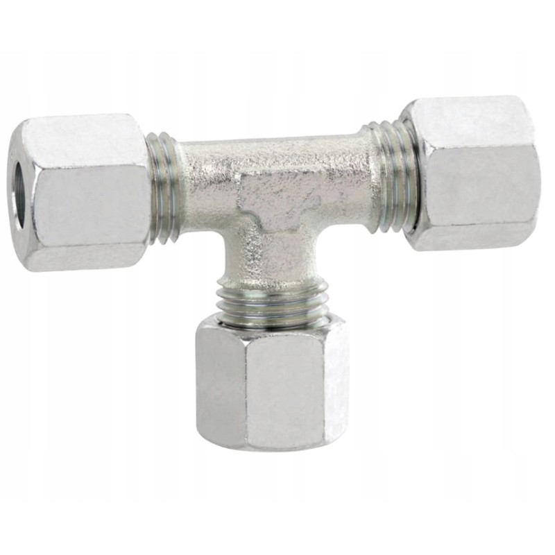 Gas tee 3 x RVS 8mm for gas installation