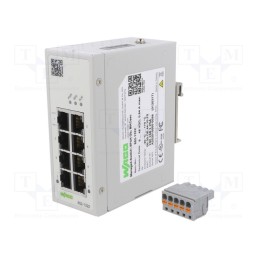 1 pcs x WAGO - 852-1322 - Switch Ethernet, managed, Number of ports: 8, 9÷48VDC, RJ45, 5.8W