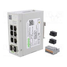 1 pcs x WAGO - 852-1328 - Switch Ethernet, managed, Number of ports: 8, 9÷48VDC, RJ45,SFP