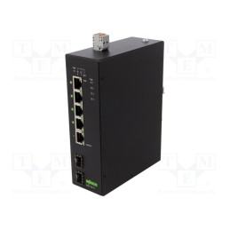 1 pcs x WAGO - 852-1417 - Switch Ethernet, unmanaged, Number of ports: 7, 24÷57VDC, 14W