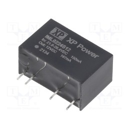 1 pcs x XP POWER - IML0224S12 - Converter: DC/DC, 2W, Uin: 21.6÷26.4V, Uout: 12VDC, Iout: 167mA, SIP7