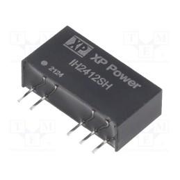 1 pcs x XP POWER - IH2412SH - Converter: DC/DC, 2W, Uin: 24V, Uout: 12VDC, Uout2: -12VDC, Iout: 84mA