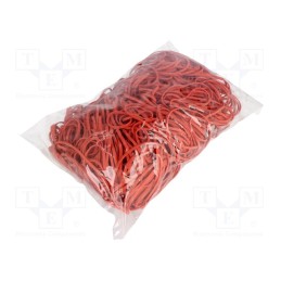 1 pcg x PLAST - 07-01-78231 - Rubber bands, Width: 3mm, Thick: 1.5mm, rubber, red, Ø: 80mm, 1kg