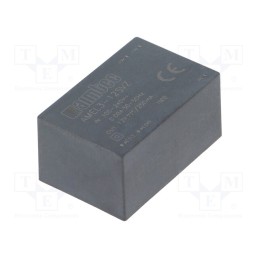 1 pcs x AIMTEC - AMEL3-12SVZ - Converter: AC/DC, 3W, 85÷264VAC, Usup: 100÷370VDC, Uout: 12VDC, 77%