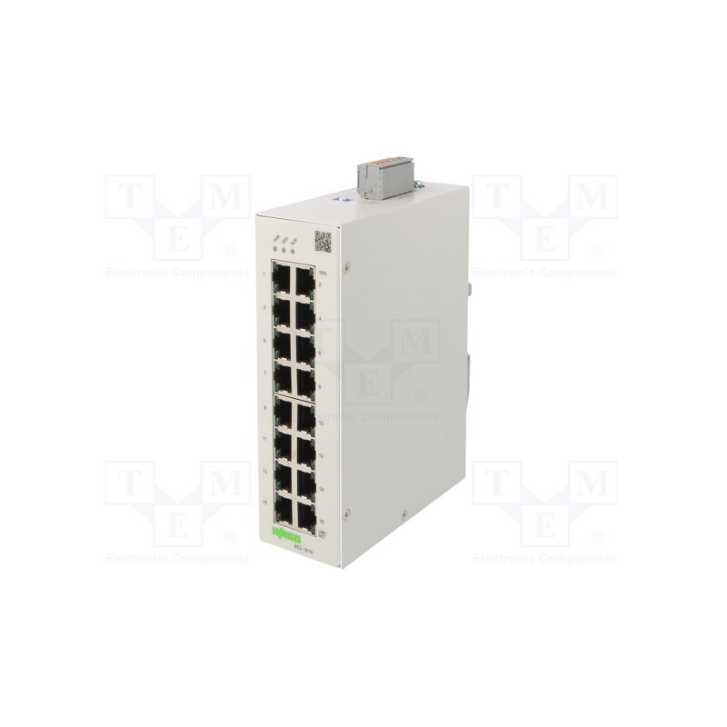 1 pcs x WAGO - 852-1816 - Switch Ethernet, managed, Number of ports: 16, 12÷60VDC, RJ45