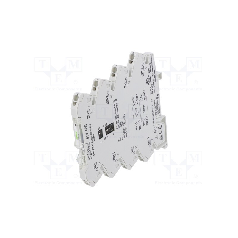 1 pcs x WAGO - 857-400 - Converter: signal separator/amplifier, for DIN rail mounting