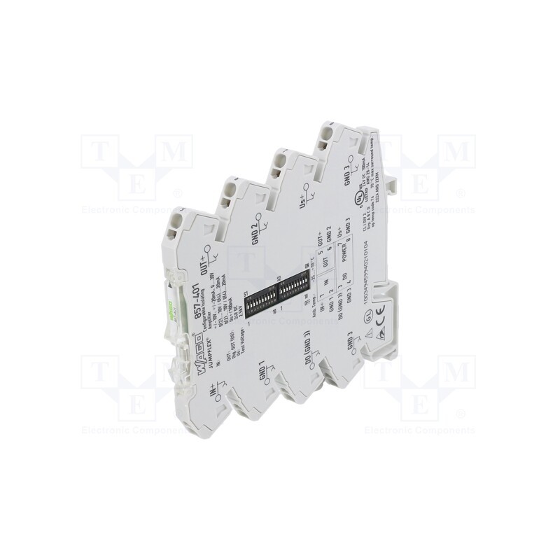 1 pcs x WAGO - 857-401 - Converter: signal separator/amplifier, for DIN rail mounting