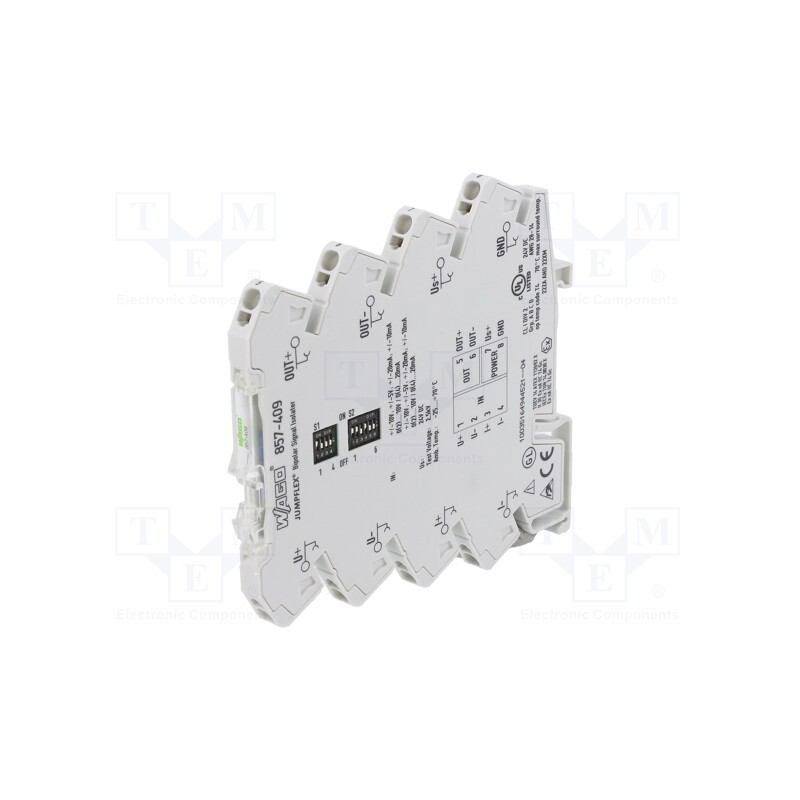 1 pcs x WAGO - 857-409 - Converter: signal separator/amplifier, for DIN rail mounting