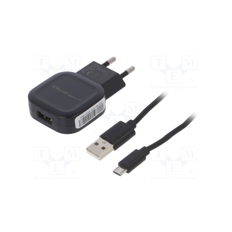 1 pcs x QOLTEC - 50195 - Power supply: switched-mode, mains power supply,plug,charger