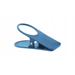 Blue glass cup holder