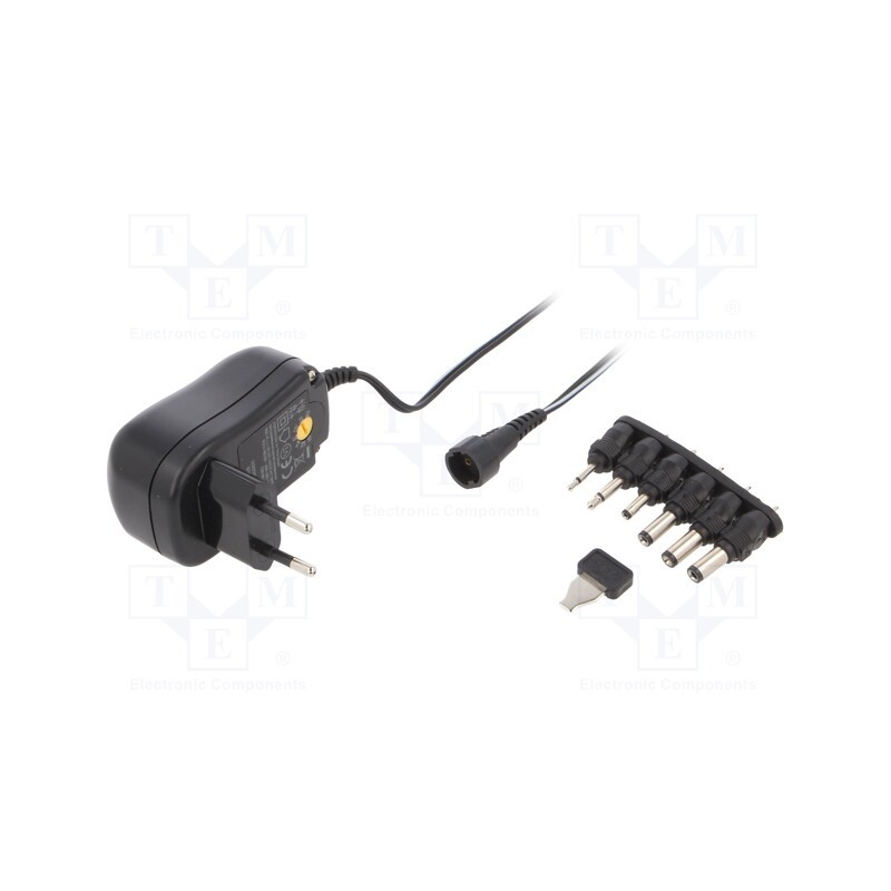 1 pcs x MINWA ELECTRONICS - MWMB10EU/6XC - Power supply: switched-mode, universal,plug, 3VDC,, 1A, Plug: EU