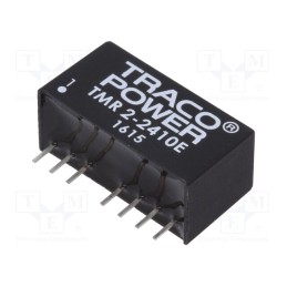 1 pcs x TRACO POWER - TMR 2-2410E - Converter: DC/DC, 2W, Uin: 18÷36V, Uout: 3.3VDC, Iout: 500mA, SIP8