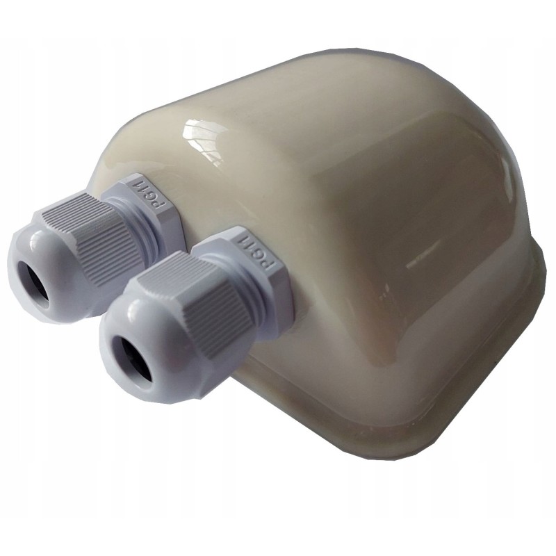 Cable entry, solar roof grommet, 2 wires