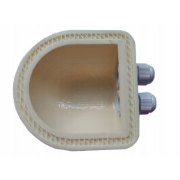 Cable entry, solar roof grommet, 2 wires