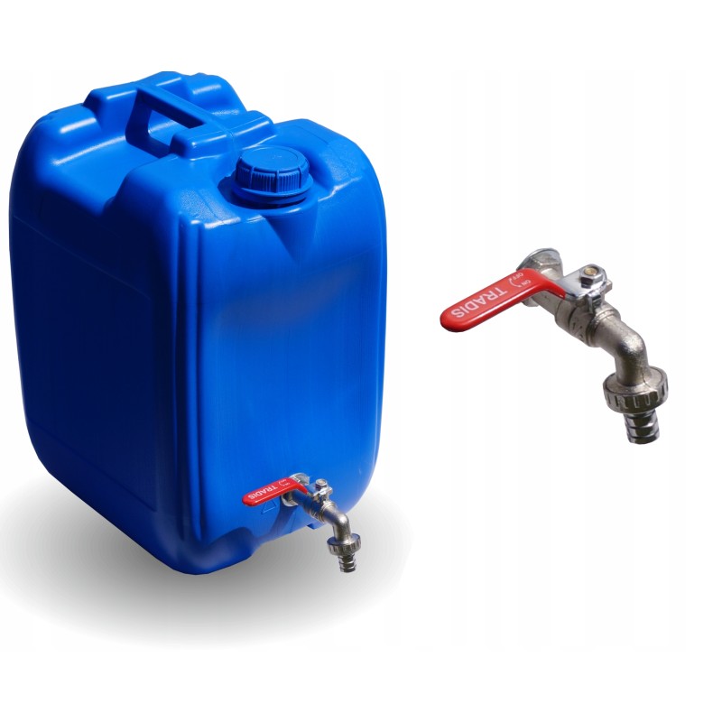 Bank tank, 5 liter container with a metal tap