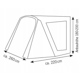 Roof vestibule awning bus reimo playa 260 van defective cover