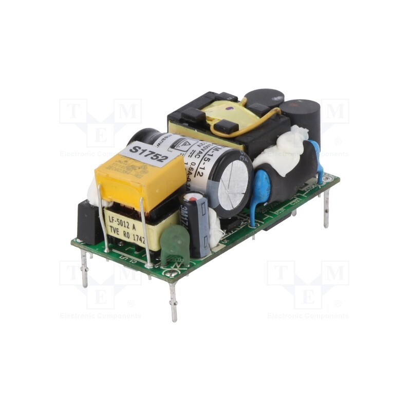 1 pcs x MEAN WELL - MFM-15-12 - Converter: AC/DC, 15W, 80÷264VAC, 12VDC, Iout: 1.25A, OUT: 1, 86.5%