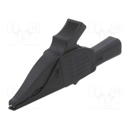 1 pcs x STu00c4UBLI - 66.9521-21 - Crocodile clip, 19A, black, Grip capac: max.39.5mm