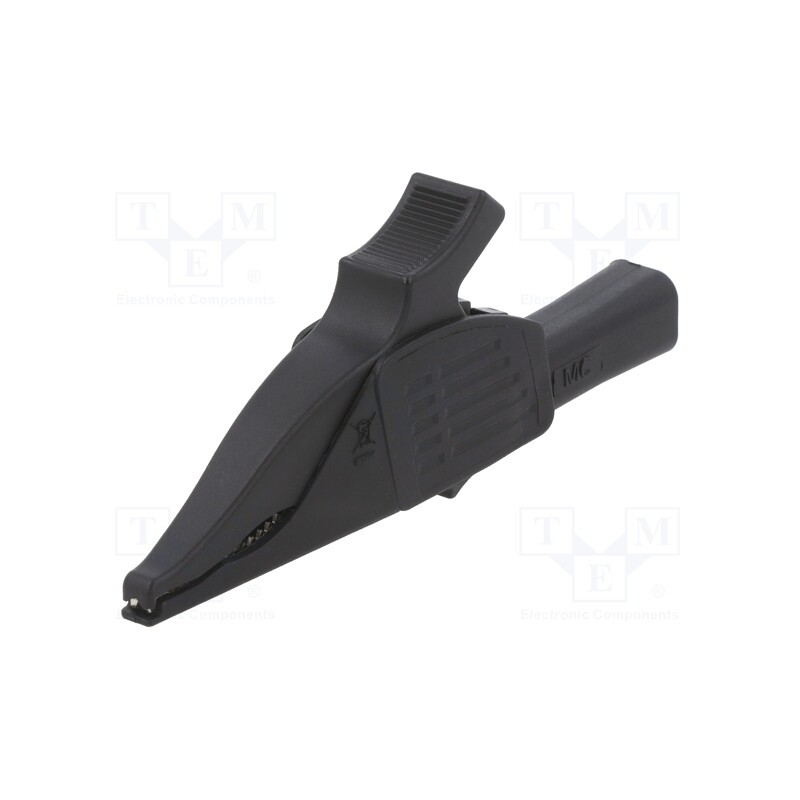1 pcs x STu00c4UBLI - 66.9521-21 - Crocodile clip, 19A, black, Grip capac: max.39.5mm