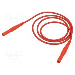 1 pcs x STu00c4UBLI - 66.9014-10022 - Test lead, 19A, banana plug 4mm x2, insulated, Urated: 1kV, Len: 1m