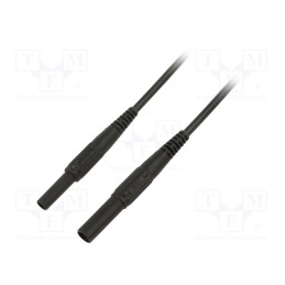 1 pcs x STu00c4UBLI - 66.9014-10021 - Test lead, 19A, banana plug 4mm x2, insulated, Urated: 1kV, Len: 1m