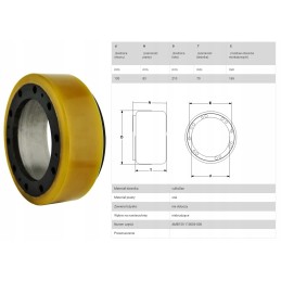 Set of wheels and rollers for the hangcha a15 cbd15 a2mc1 trolley