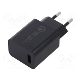 1 pcs x XTAR - QC 3.0 - Charger: USB, Usup: 100÷240VAC, 5VDC,9VDC,12VDC, Out: USB, Plug: EU