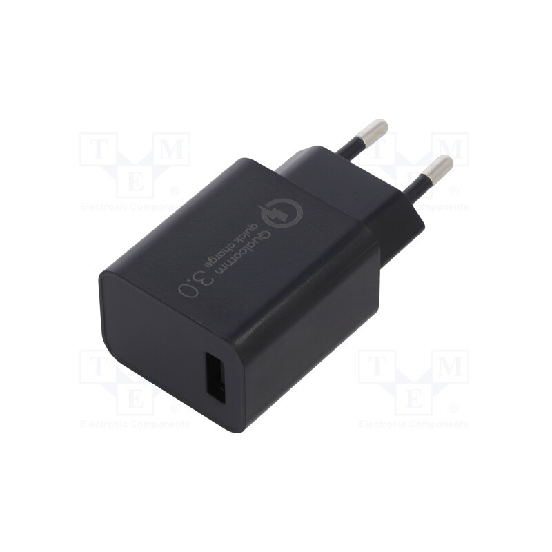 1 pcs x XTAR - QC 3.0 - Charger: USB, Usup: 100÷240VAC, 5VDC,9VDC,12VDC, Out: USB, Plug: EU