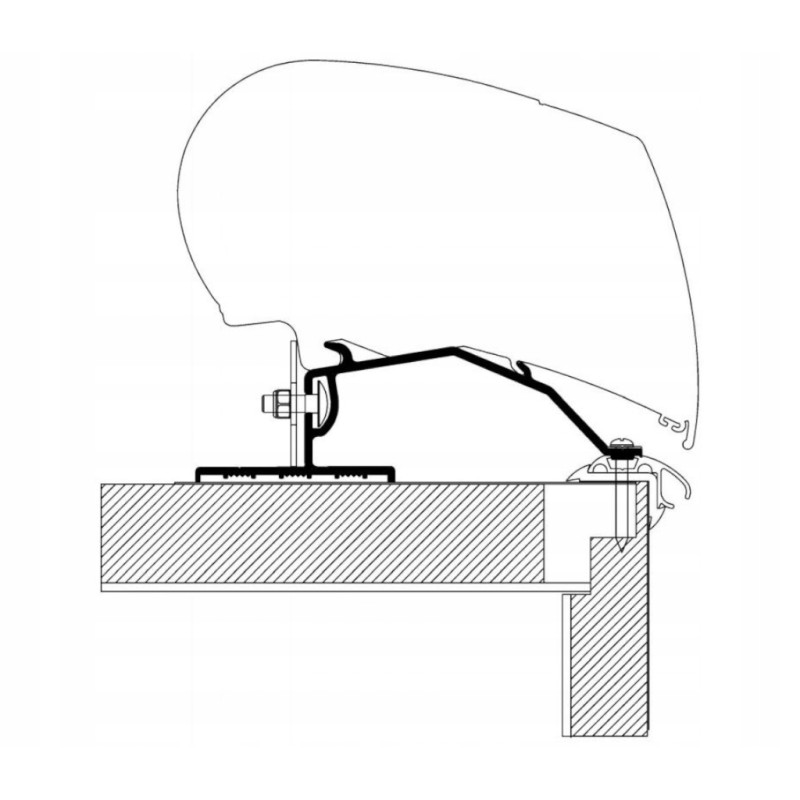 Adapter for fendt dethlefs 4 50m thule awning