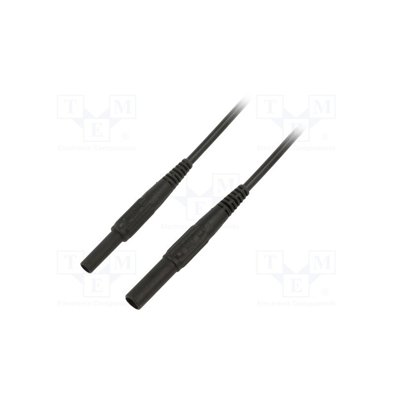 1 pcs x STu00c4UBLI - 66.9012-10021 - Test lead, 19A, banana socket 4mm,banana plug 4mm, insulated