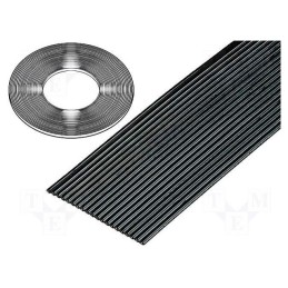 1 rol x 3M - 3319/64 (100FT) - Wire: ribbon, 1.27mm, stranded, Cu, unshielded, PVC, black, 30.5m