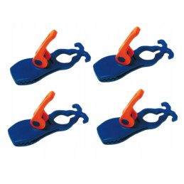 Crocodile peggy peg floor mounting, 4 pieces