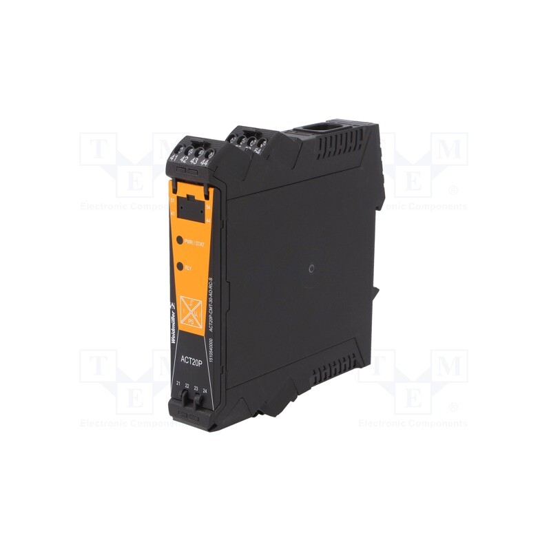 1 pcs x WEIDMu00dcLLER - ACT20P-CMT-30-AO-RC-S - Converter: current, for DIN rail mounting, 16.8÷31.2VDC, ACT20P