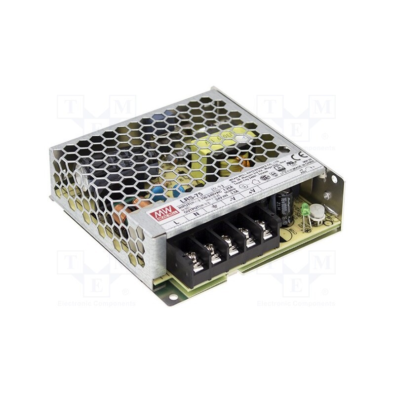 1 pcs x MEAN WELL - LRS-75-36 - Power supply: switched-mode, for building in,modular, 75.6W