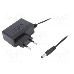 1 pcs x MEAN WELL - GSM12E24-P1J - Power supply: switched-mode, plug, 24VDC, 0.5A, 12W, Plug: EU, 85%