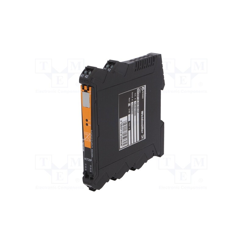 1 pcs x WEIDMu00dcLLER - ACT20P-UI-AO-DO-LP-S - Converter: temperature, for DIN rail mounting, 12.5x117.2x114mm