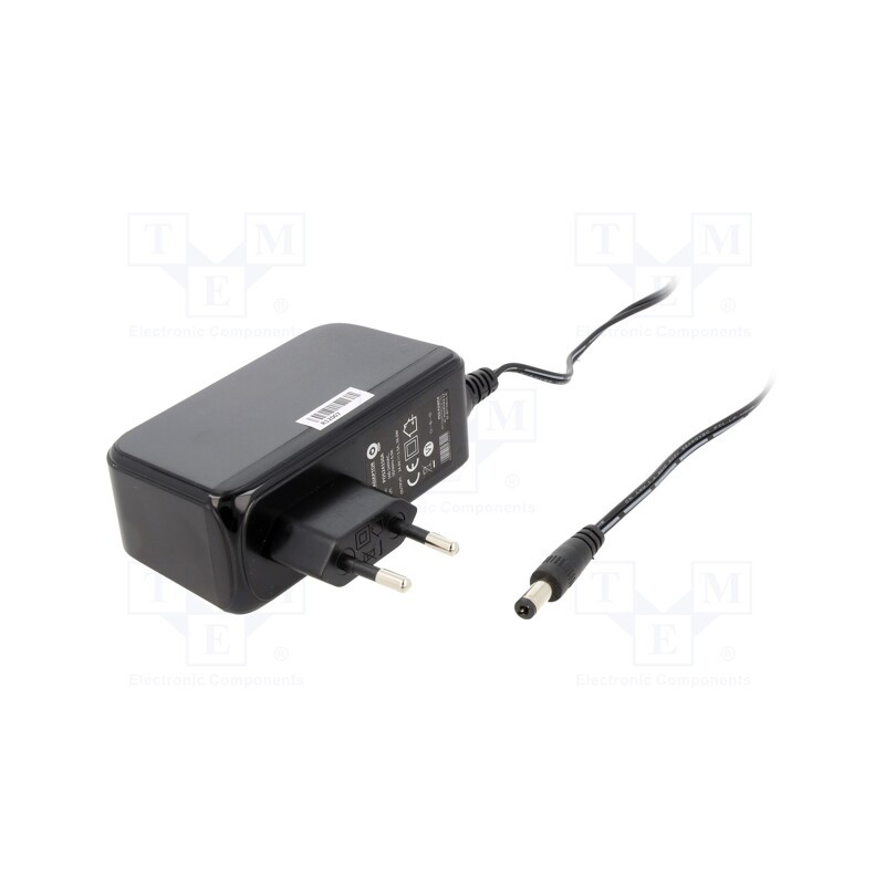 1 pcs x POS - POS24150A - Power supply: switched-mode, plug, 24VDC, 1.5A, 36W, Plug: EU, 87.4%