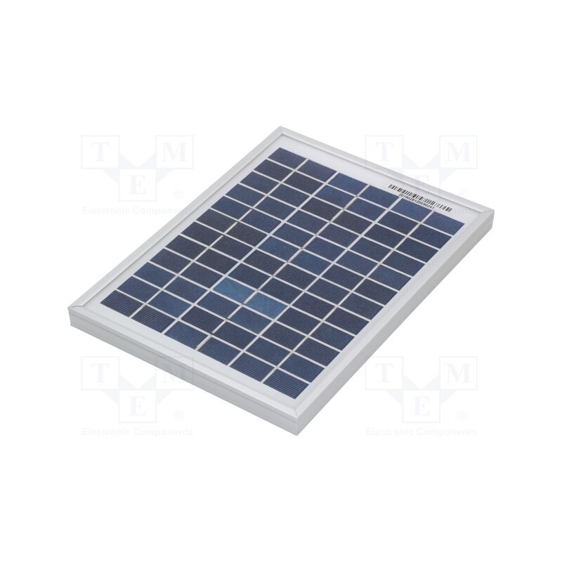 1 pcs x CELLEVIA POWER - CL-SM5P - Photovoltaic cell, polycrystalline silicon, 251x186x17mm, 5W