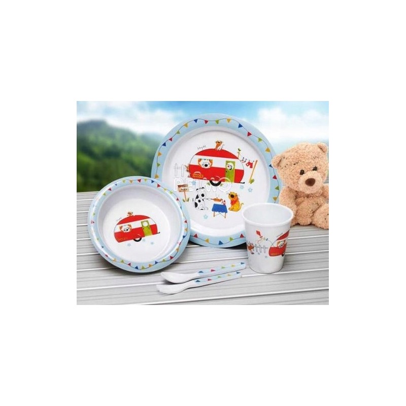 Flamefield melamine dinner set for children