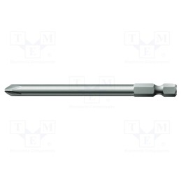 1 pcs x WERA - 5059760001 - Screwdriver bit, Phillips, PH1, Overall len: 89mm